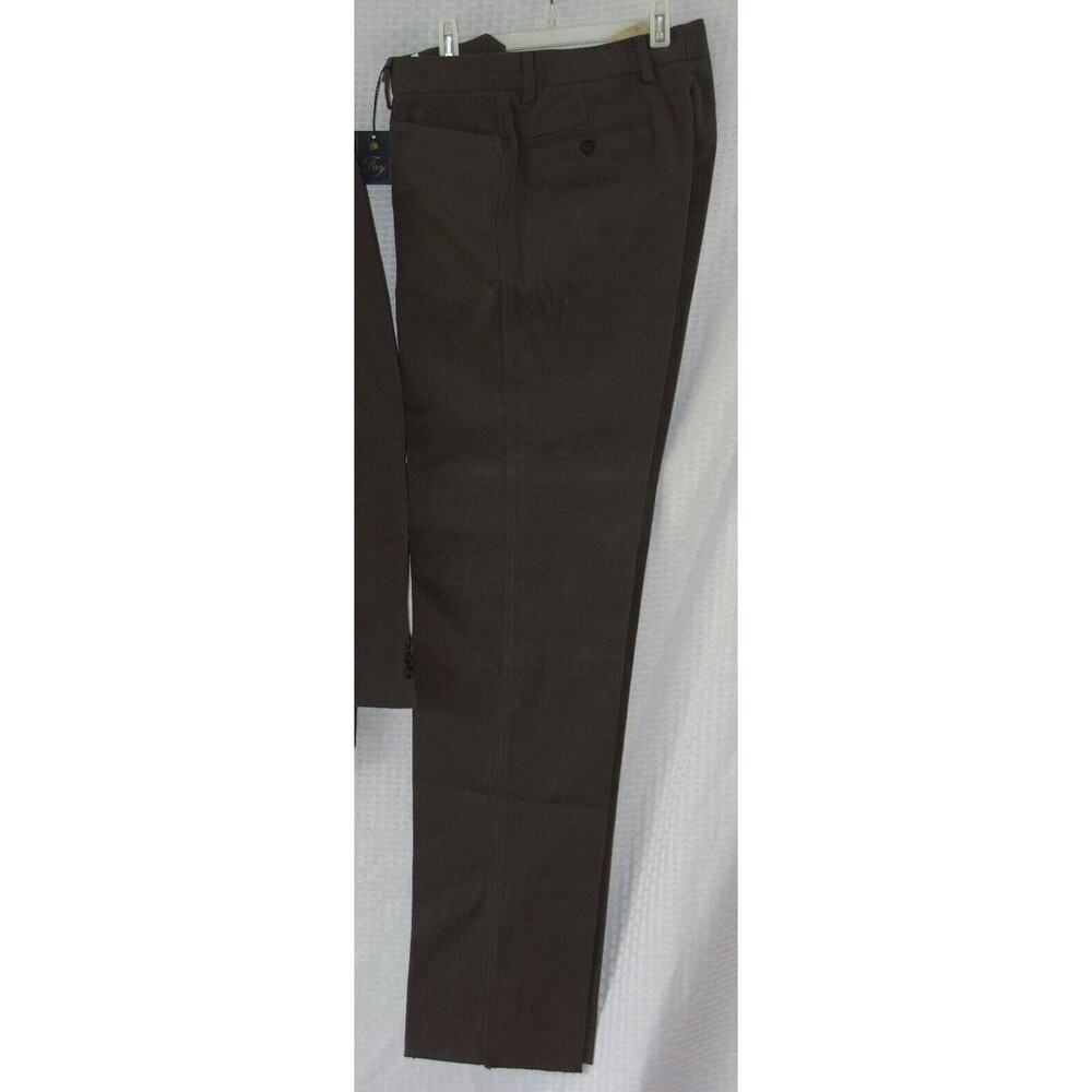 FAY Men's Gray Cotton Stretch Slacks Trousers Pants Size 46 Big & Tall